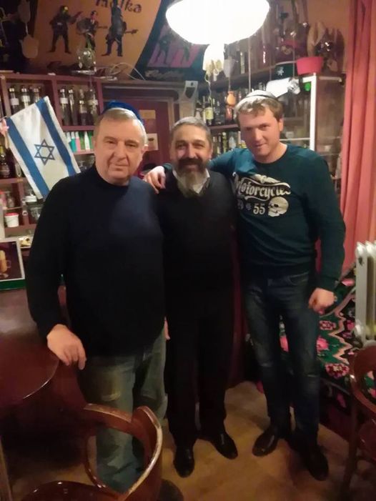 Дни израильского кофе и культуры в "CoffeeMolke" Eminescu 72 .С ребе Даниэлем и Андреем Бурдой