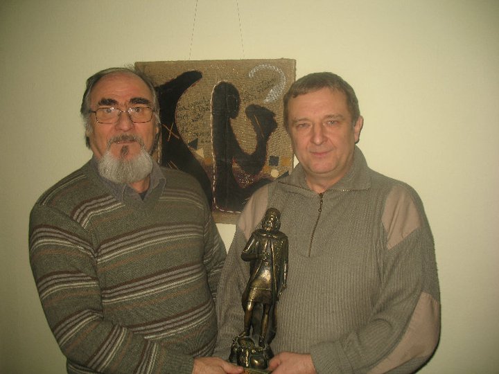 С румынским художником Аурелом Станчу