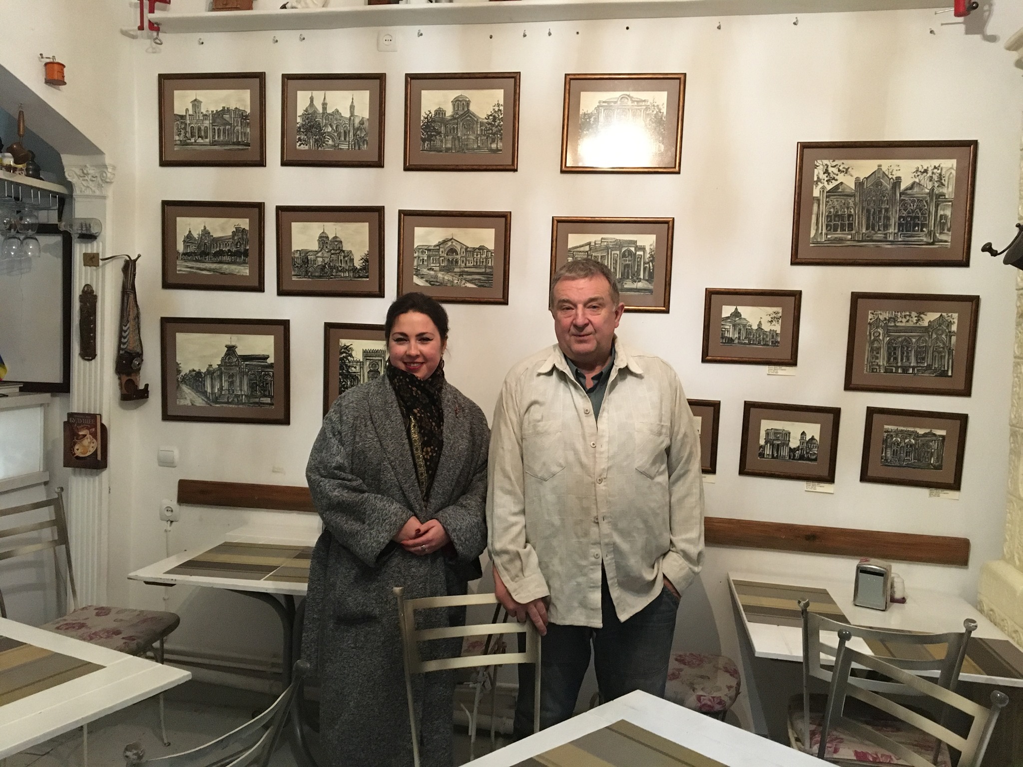 Выставка картин "Old Chisinau by Maria Sclearenco" в авторской кофейне-музее…